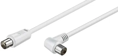 Obrázok produktu pre Goobay 11712 Uhlový anténny kábel ( koaxiálna zásuvka 90°