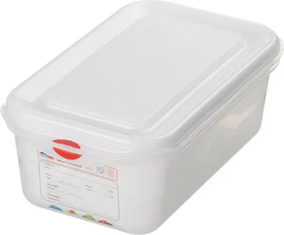 Zdjęcie produktu dla Puszka do przechowywania Gastronorm 1/4 przezroczysta 265x162x150mm