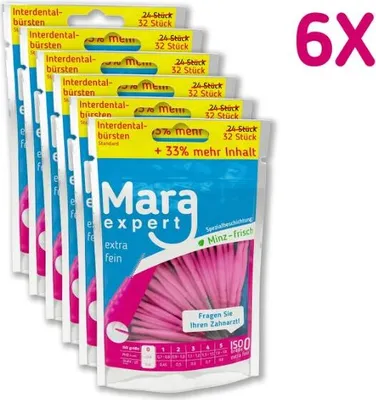 Produktbild von Mara Expert Basic Interdentalbürste ISO 0 pink 6er