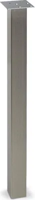 Produktbild von Stützfuß 70 x 70 mm Länge 870 mm Edelstahloptik Tischfuß Tischbein Möbelbein Möbelfuß SOTECH