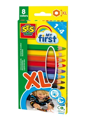 Image de SES Mes premiers crayons de couleur 8col XL 14416