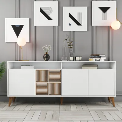 Obrázek produktu pro Skye Decor, Milan - Bílá, skříně do obývacího pokoje, bílá, 180 x 78 x 35 cm