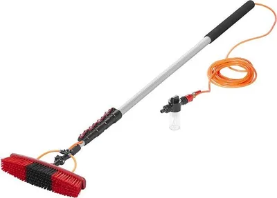 Produktbild von Waschbürste mit robustem Teleskopstiel (166-700 cm) und Seifenspender