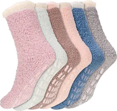 Produktbild von Weiche Damen- und Mädchenpantoffeln, warme und bequeme Socken für den Winter.