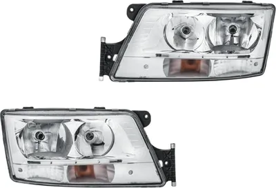 Image de Jeu de phares principaux gauche 24 V H7/H7 PY21W halogène HELLA pour MAN TGS, entre autres
