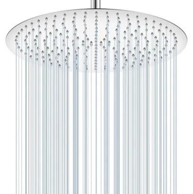 Obrázok produktu pre Sprchová hlavica Regendusche, priemer 40 cm, okrúhly tvar, chrómová, veľká, 16 palcov, nerezová oceľ 304, úsporná, 230 trysiek