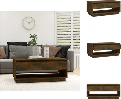 Obrázok produktu pre vidaXL Konferenčný stolík údený dub 102,5x55x44 cm materiál na báze dreva - Konferenčné stolíky
