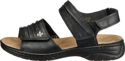 Produktbild von Rieker Damen Echtleder Sandale schwarz, Damen:38 EU
