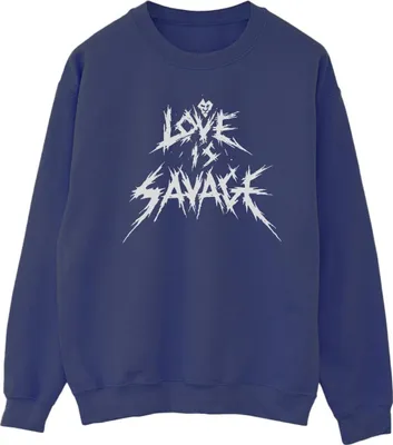 Produktbild von Disney - "Love Is Savage" Sweatshirt für Herren BI47856 (L) (Marineblau)