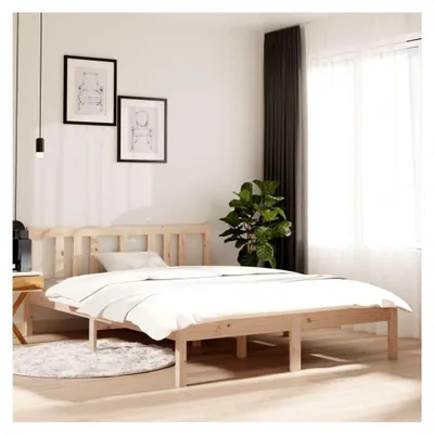 Produktbild von Bettgestell aus Massivholz 135x190 cm ohne Matratze