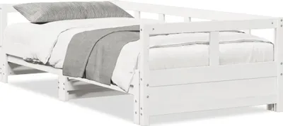 Zdjęcie produktu dla VidaXL 854953, sofa rozkładana, Biały, Drewno sosnowe, 2075 mm, 920 mm, 560 mm