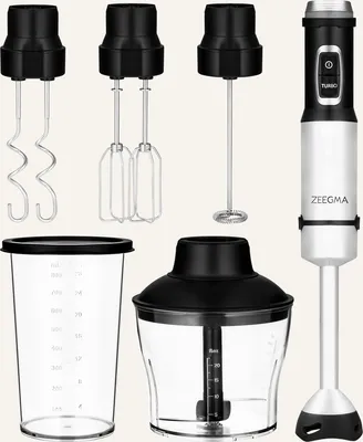 Obrázek produktu pro Ruční mixér 1500W ZEEGMA nerezový mixér ruční mixér šlehač šlehačů SET 7 v 1