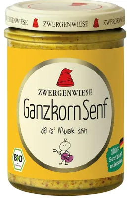 MUSZTARDA FRANCUSKA BEZGLUTENOWA BIO 160 ml - ZWERGENWIESE