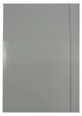 Zdjęcie produktu dla Folder A4, kolor szary, lakierowany, 300g, z gumką
