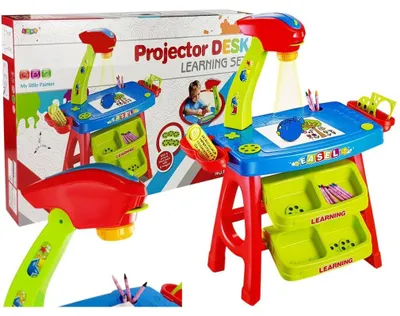 Zdjęcie produktu dla Stolik edukacyjny z projektorem niebiesko-czerwony