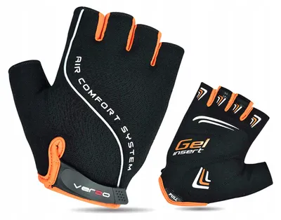 Produktbild von Verso Kurzfinger Fahrradhandschuhe S schwarz-orange
