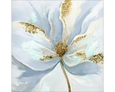 Produktbild von Glasbild Pastel Flowers II GLA2618 20x20 cm