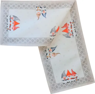 Produktbild von 40x140 cm Tischläufer Weihnachten mit lustigen Weihnachtswichteln