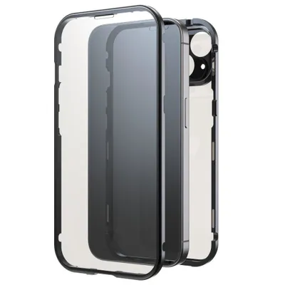 Produktbild von Cover "360° Glass" für Apple iPhone 15, Schwarz (00221253) Handyhülle