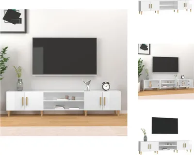 Produktbild von vidaXL TV-Schrank Hochglanz-Weiß 180x31,5x40 cm Holzwerkstoff -  TV-Möbel