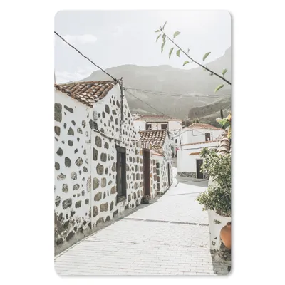 Produktbild von MuchoWow® Mauspad Mousepad Haus - Weiß - Berg 18x27 cm - Mousepads - Maus Mat - Pad - Mausunterlage
