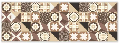 Vinylteppich, braun, rutschfest, 60x180 cm, für Küche/Wohnzimmer