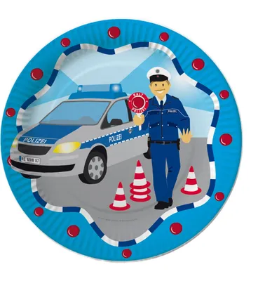 Immagine prodotto di 8 piatti Polizia