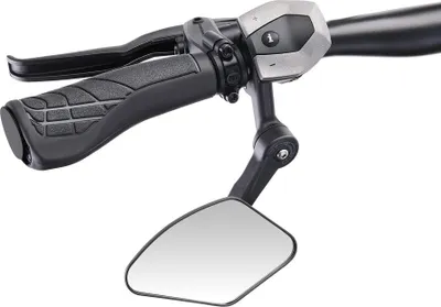 Produktbild von Krampe Fahrradspiegel KF Cross Typ C kleine Außenklemmung, schwarz