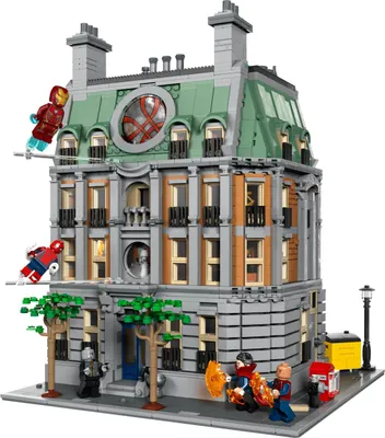 Produktbild von LEGO Marvel Sanctum Sanctorum, 3-stöckiges Modular Building Set mit Doctor Strange und Iron Man-Minifiguren, Spielzeug-Haus aus Avengers: Endgame, Sammlerstück für Fans, tolle Zimmer-Deko 76218
