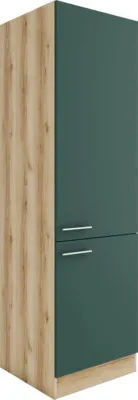 Produktbild von Optifit Vorratsschrank Savona405 BxTxH 60 x 57,1 x 206,8 cm grün matt zerlegt Anschlag reversibel KUSA H606-9+