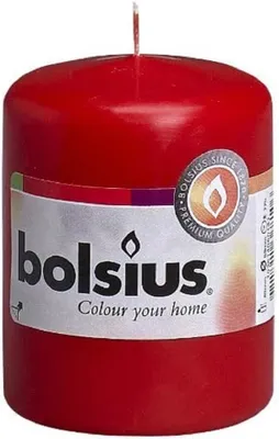Immagine prodotto di Bolsius: Candela a colonna 80/58 (10 pezzi) - rosso