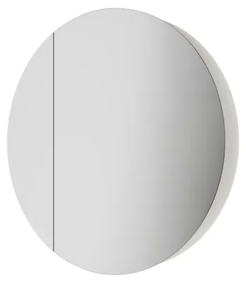 Zdjęcie produktu dla Szafka ?azienkowa z lustrem z o?wietleniem TALOS Picasso Style bia?a Ø 60cm - z wysokiej jako?ci aluminiowym korpusem - Nowoczesne meble ?azienkowe ze zintegrowanym o?wietleniem LED