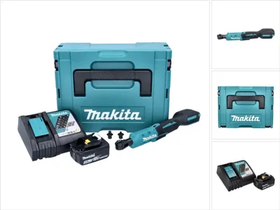 Produktbild von Makita DWR 180 RT1J Akku Ratschenschrauber 18 V 47,5 Nm 1/4" 3/8" + 1x Akku 5,0 Ah + Ladegerät + Makpac
