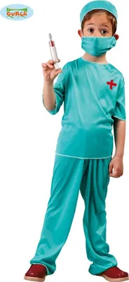 Produktbild von Chirurg Kostüm für Kinder Gr. 110-146, Größe:110/116