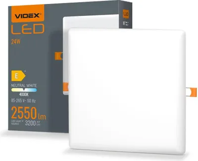 Obrázok produktu pre Bezrámové LED svietidlo VIDEX-DOWNLIGHT-LED-DLFS-24W-NW
