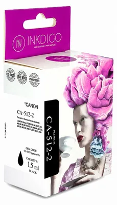 Produktbild von Inkdigo Tinte PG512 für Canon Pixma IP2700, IP2702, MP230, MP235 – Schwarz, 15 ml,, KI-generiertes Bild