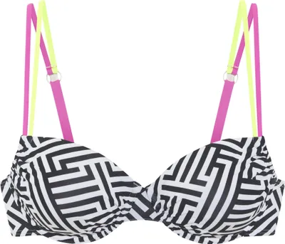 Produktbild von Buffalo Bügel-Bikini-Top Gioletta schwarz-weiß Größe 36 Cup D