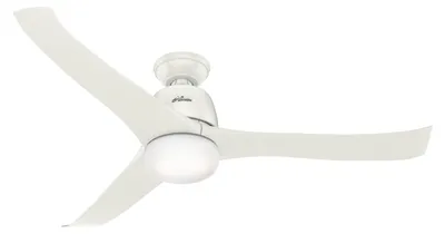 Produktbild von Hunter 50626 Harmony Deckenventilator Beleuchtung & Fernbedienung Weiß 137 cm