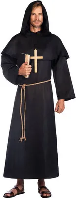 Obrázek produktu pro Kostým, Převlek Monk Kostým Monk černý, XXL