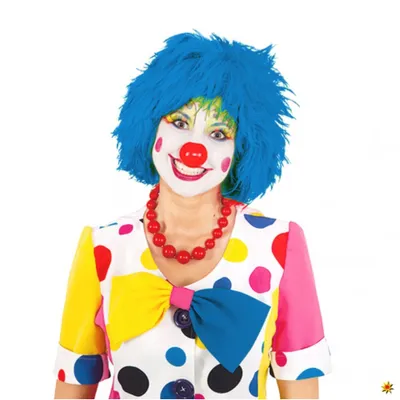 Produktbild von Perücke Clown blau, Witzbold, Clownsperücke