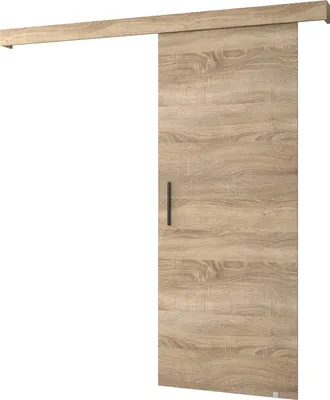 Produktbild von MEBLE KRYSPOL  Schiebetürsystem SALWADOR 1 mit Schienenabdeckung, Einbautüren, 90x204cm, Sonoma