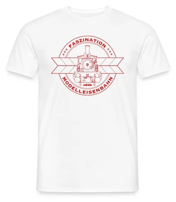 Produktbild von Spreadshirt Märklin Faszination Modelleisenbahn Männer T-Shirt, 3XL, Weiß