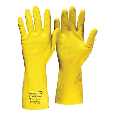 Produktbild von ASATEX Latex-Haushaltshandschuhe HS gelb 1Paar, Gr.10