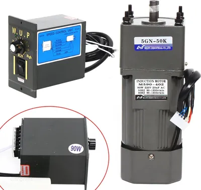 Obrázek produktu pro Motor s převodovkou, nastavitelná rychlost, odolná konstrukce, 90 W, 50 K