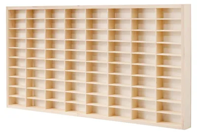 Immagine prodotto di Scaffale espositivo, capacità 80 griglie, struttura in legno massiccio, TT2320902