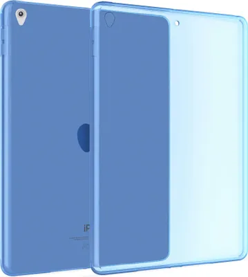 Produktbild von Hülle Kompatibel mit Apple iPad Air 3 & Pro (10.5) - Transparent Silikon Cover Case Schutzhülle in Blau