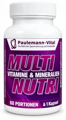 Produktbild von Paulemann-Vital Multi Nutri - 60 Kapseln Vitamine Mineralstoffe