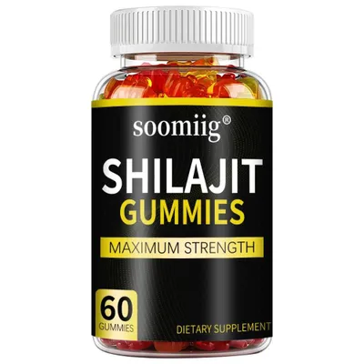 Obrázek produktu pro Shilajit Gummies (60 gumových medvídků) doplněk stravy, energie, výdrž, nervy, imunitní systém, krevní oběh, metabolismus