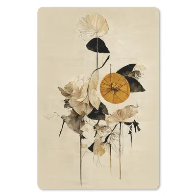 Produktbild von MuchoWow® Mauspad Mousepad Abstrakt - Natur - Gelb - Blätter 40x60 cm - Mousepads - Maus Mat - Pad - Mausunterlage - Schreibtisch Accesoire