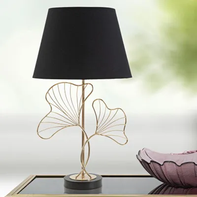 Immagine prodotto di Mauro Ferretti lampada da tavolo foglie E27 Ø 30x60 cm oro nero